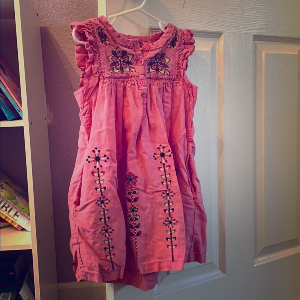 Tea Collection Linen 5t Dress, pockets